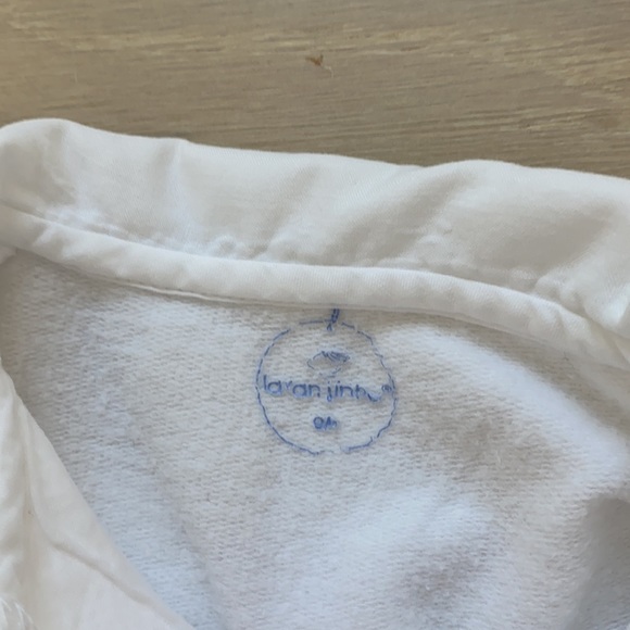 White button/ snap footie - Picture 3 of 5